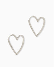 Load image into Gallery viewer, Ansley Rhodium Small Hoop Earring
