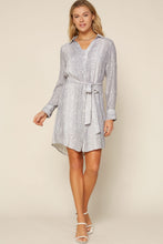 Load image into Gallery viewer, Snakeskin Print Shirtdress
