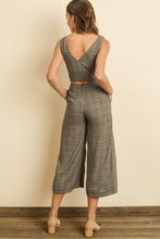 Load image into Gallery viewer, Plaid Cutout Wrap Jumpsuit
