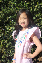 Load image into Gallery viewer, Little Girls Seersucker Ruffle Sleeve Dress
