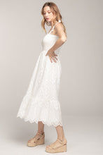 Load image into Gallery viewer, Smocked Eyelet Midi Dress

