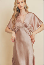 Load image into Gallery viewer, Satin Blouson Maxi Dress
