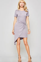 Load image into Gallery viewer, SIDE KNOT ASYMMETRICAL KNIT DRESS
