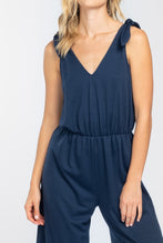 Load image into Gallery viewer, Shoulder Tie Knit Jumpsuit
