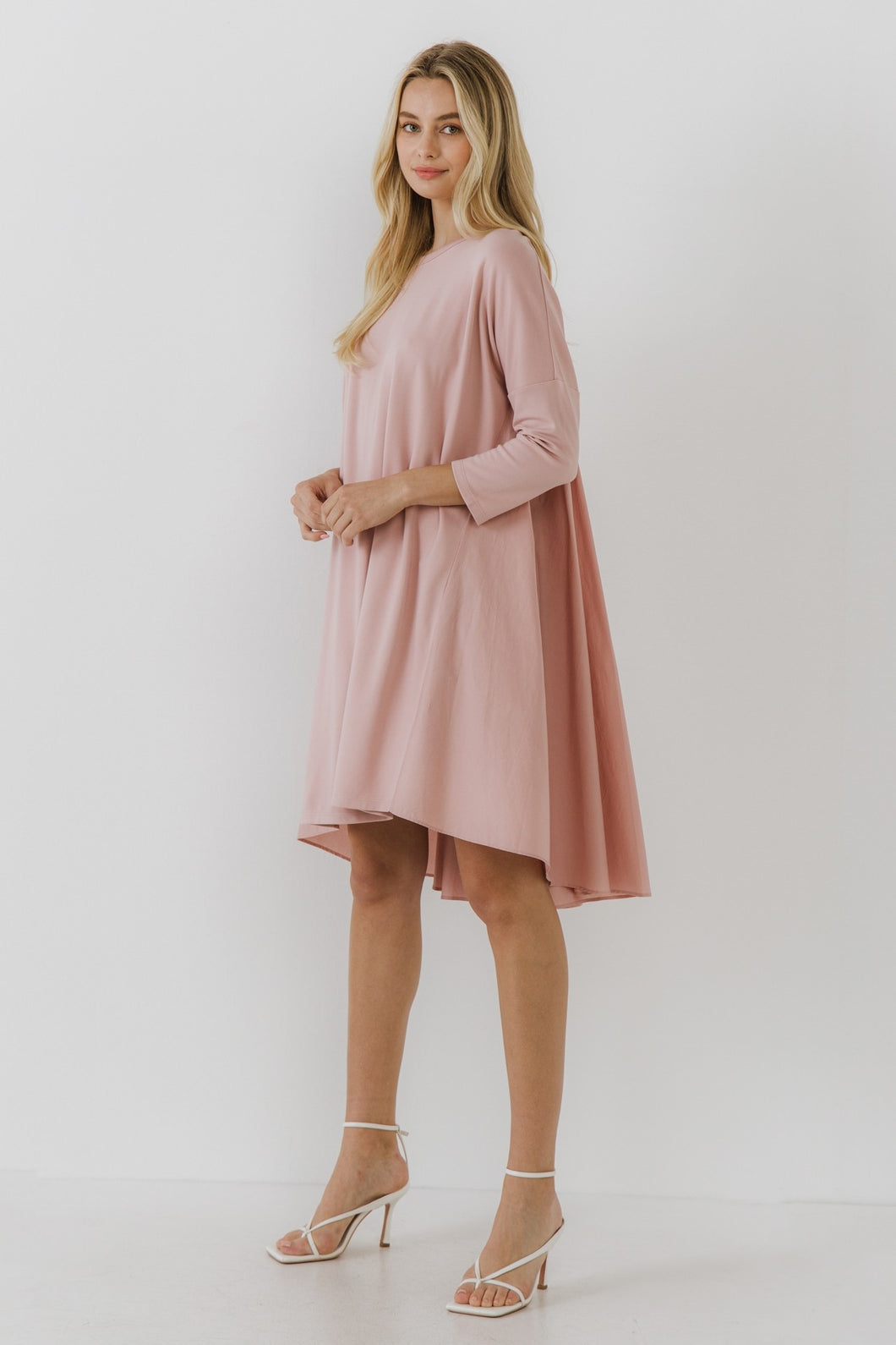 Athena Mix Media High/Low Dress