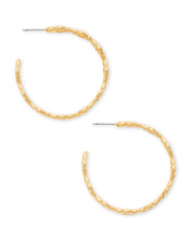 Load image into Gallery viewer, Abbie Hoop Earrings in Gold
