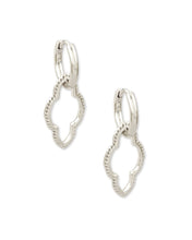Load image into Gallery viewer, Abbie Huggie Earrings in Rhodium
