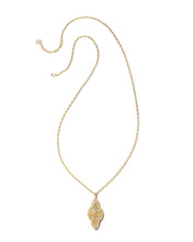 Load image into Gallery viewer, Abbie Filigree Long Pendant Gold
