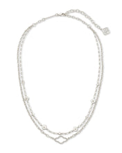 Load image into Gallery viewer, Abbie Multistrand Necklace in Rhodium
