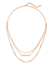 Load image into Gallery viewer, Addison Multi Strand Necklace in ROSEGOLD
