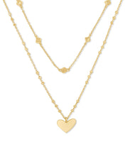 Load image into Gallery viewer, Ari Heart Gold Multi Strand
