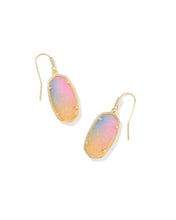 Load image into Gallery viewer, Dani Earrings GOLD PINK WATERCOLOR
