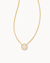 Load image into Gallery viewer, Davie Gold Pendant Necklace in Iridescent Drusy
