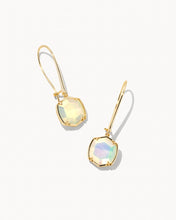Load image into Gallery viewer, Davis Gold Drop Earrings in Iridescent Opalite
