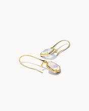 Load image into Gallery viewer, Davis Gold Drop Earrings in Iridescent Opalite
