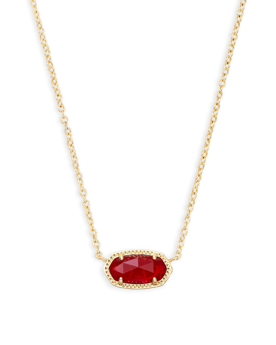 Elisa Necklace in GD Red