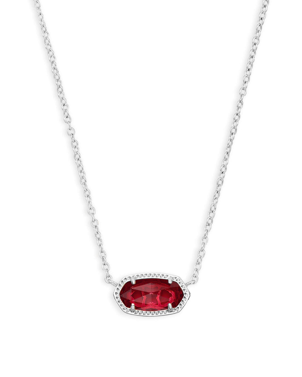 Elisa Necklace in Rhod Red