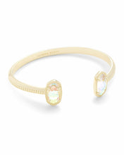 Load image into Gallery viewer, Elton Gold Cuff Bracelet In Dichroic Glass
