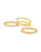 Load image into Gallery viewer, Gold Livy Ring set of 3
