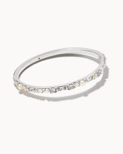 Load image into Gallery viewer, Madelyn Bangle Bracelet in Rhodium
