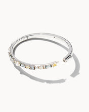 Load image into Gallery viewer, Madelyn Bangle Bracelet in Rhodium
