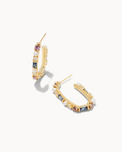 Load image into Gallery viewer, Madelyn Gold Hoop Earrings in Neutral Mix
