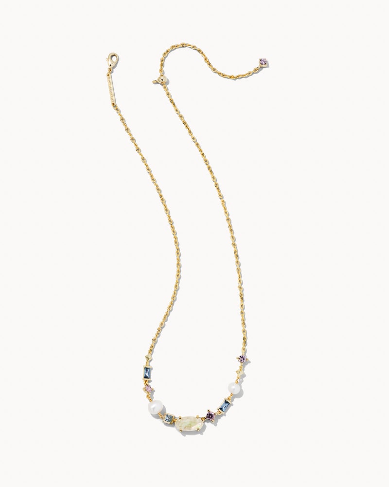 Madelyn Gold Strand Necklace in Neutral Mix