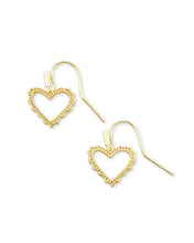 Load image into Gallery viewer, Sophee Gold Heart Drop
