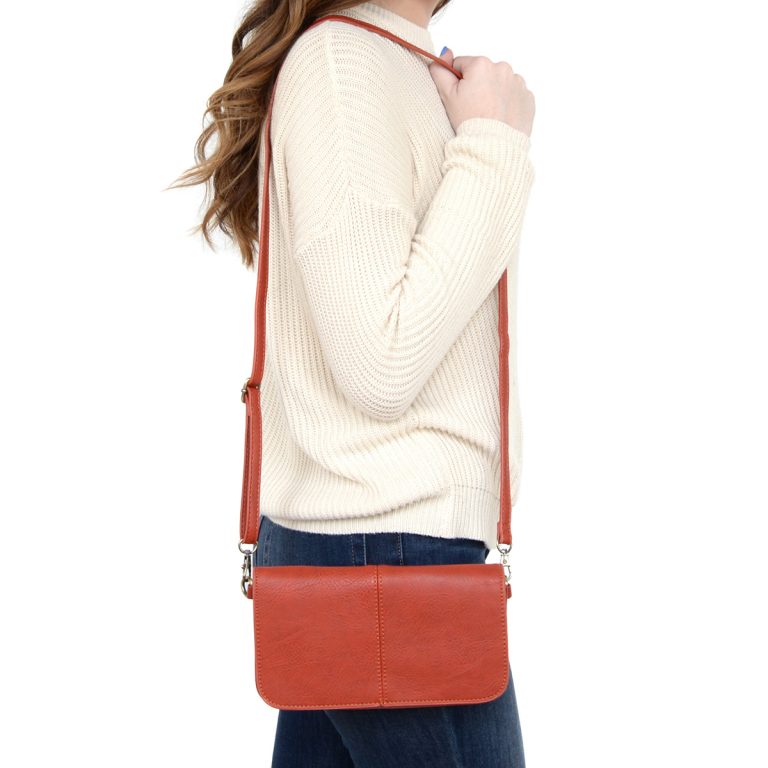 Mia Multi Pocket Crossbody Clutch