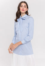 Load image into Gallery viewer, Pleated Combo Shirt Dress
