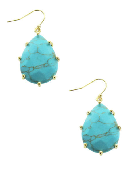 Turquoise Teardrop Earrings