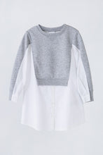 Load image into Gallery viewer, Little Girls Mixed Media Dress

