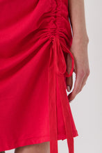 Load image into Gallery viewer, Gathered Dress with Shoulder Pads
