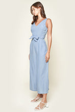 Load image into Gallery viewer, Arizona Chambray Cross Back Jumpsuit
