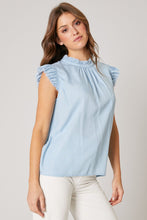 Load image into Gallery viewer, Chambray Pleated Top
