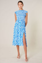 Load image into Gallery viewer, Palms Smocked Midi Dress
